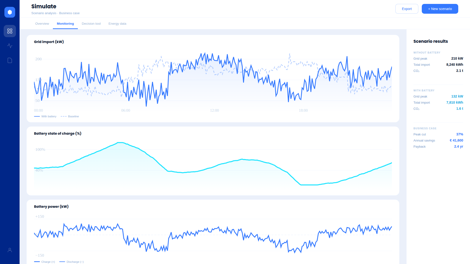 Simulate preview